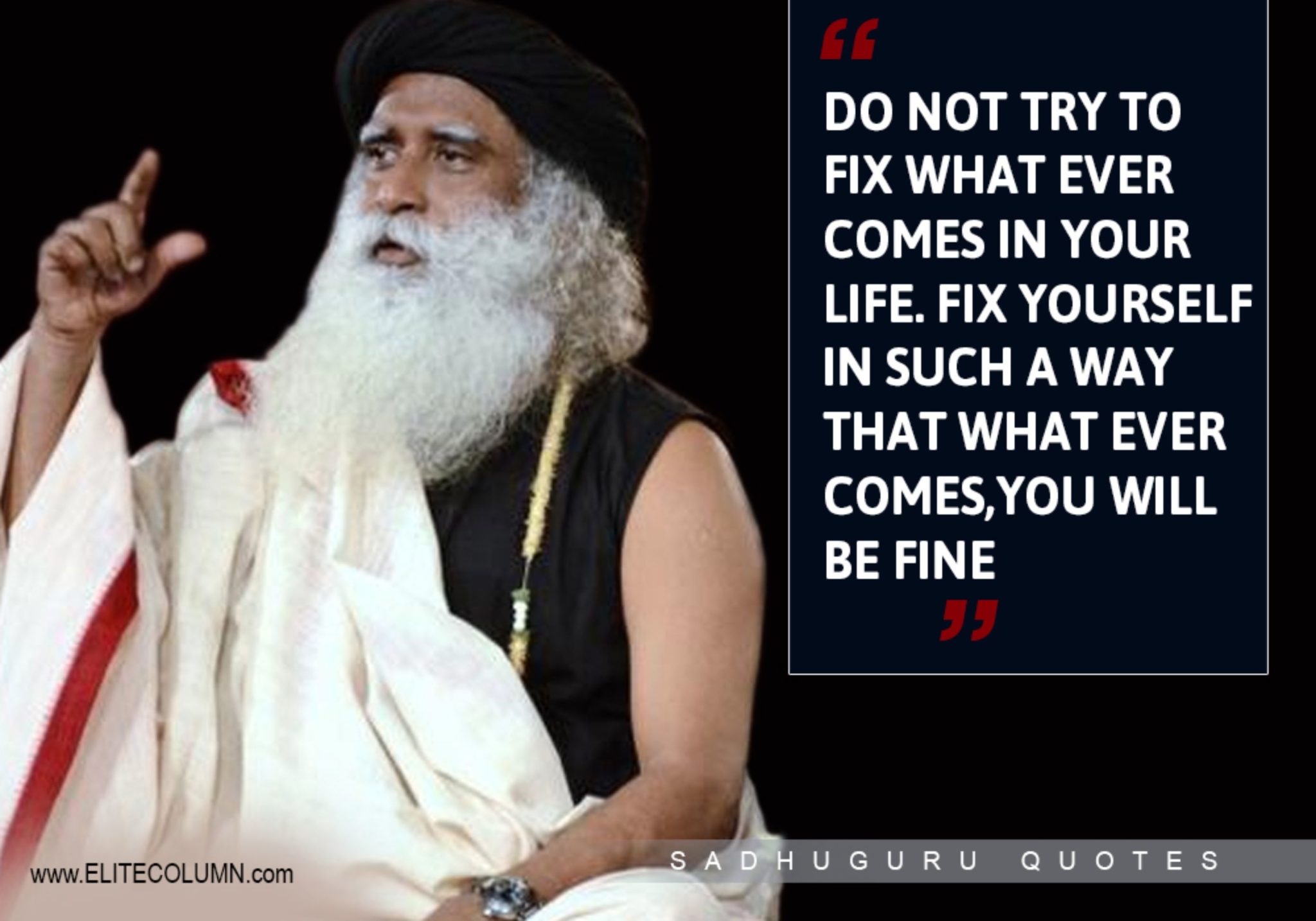 12 Best Life Quotes From Sadhguru Jaggi Vasudev EliteColumn