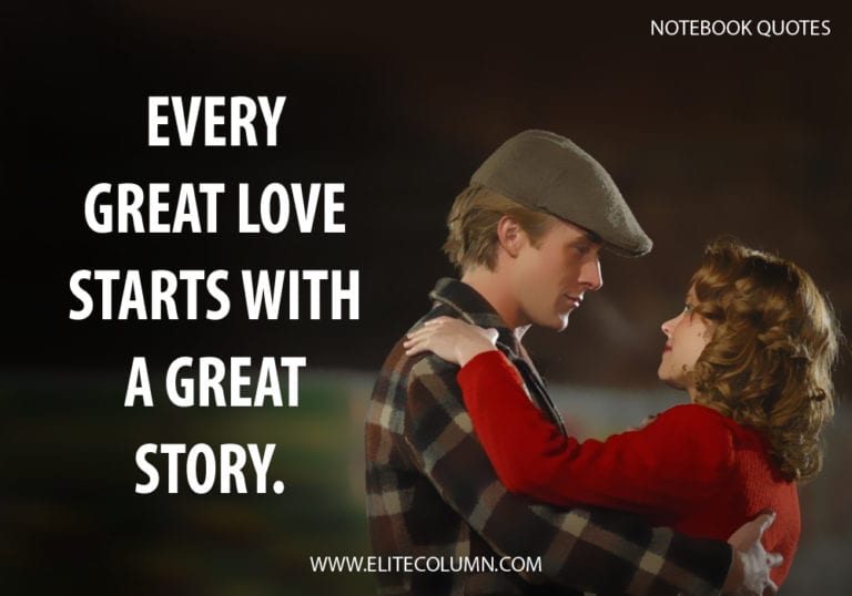 16 Notebook Quotes That Will Make You Fall In Love Again | EliteColumn