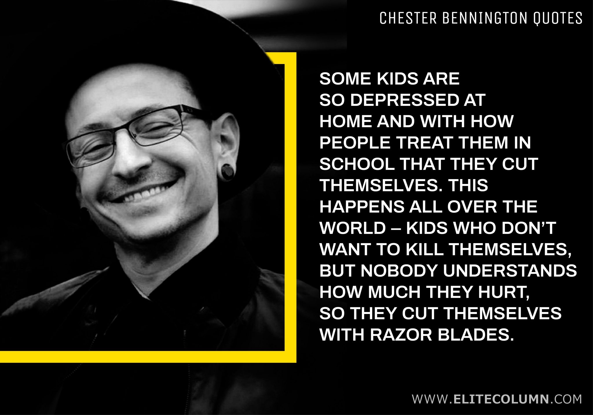 12 Most Incredible Quotes By Chester Bennington | EliteColumn