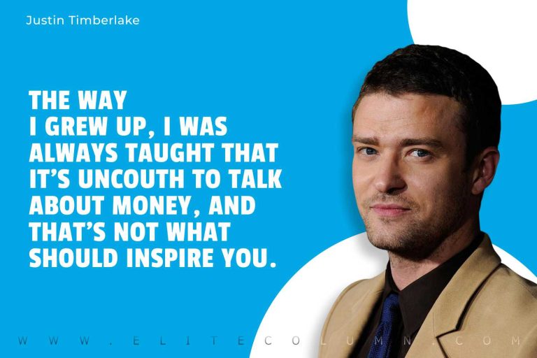 25 Justin Timberlake Quotes That Will Motivate You (2023) | EliteColumn