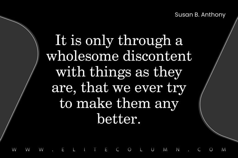 30 Susan B.Anthony Quotes That Will Motivate You | EliteColumn